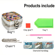 Load image into Gallery viewer, Peacock Diamond Art Storage Case Diamond Painting Mirror Organizer Box for Women
