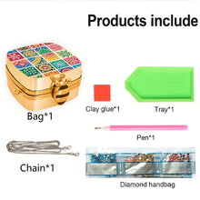 Load image into Gallery viewer, Peacock Diamond Art Storage Case Diamond Painting Mirror Organizer Box for Women
