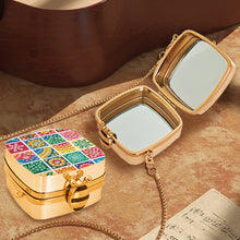 Load image into Gallery viewer, Peacock Diamond Art Storage Case Diamond Painting Mirror Organizer Box for Women
