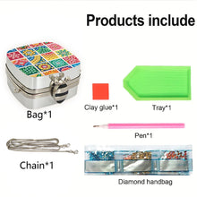 Load image into Gallery viewer, Peacock Diamond Art Storage Case Diamond Painting Mirror Organizer Box for Women
