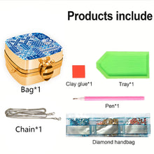 Load image into Gallery viewer, Peacock Diamond Art Storage Case Diamond Painting Mirror Organizer Box for Women
