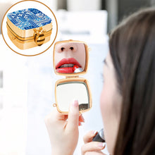 Load image into Gallery viewer, Peacock Diamond Art Storage Case Diamond Painting Mirror Organizer Box for Women
