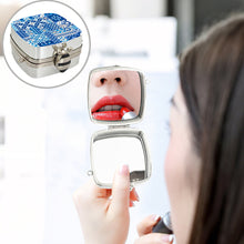 Load image into Gallery viewer, Peacock Diamond Art Storage Case Diamond Painting Mirror Organizer Box for Women
