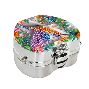 2Pcs Succulent Diamond Art Storage Case Rhinestone Jewelry Box 5D Diy Coin Purse