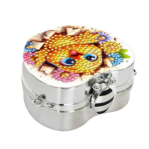 2Pcs Succulent Diamond Art Storage Case Rhinestone Jewelry Box 5D Diy Coin Purse