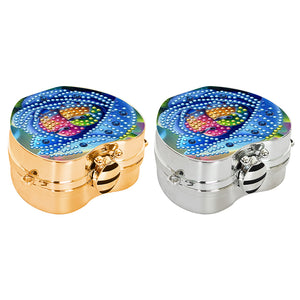 2Pcs Succulent Diamond Art Storage Case Rhinestone Jewelry Box 5D Diy Coin Purse