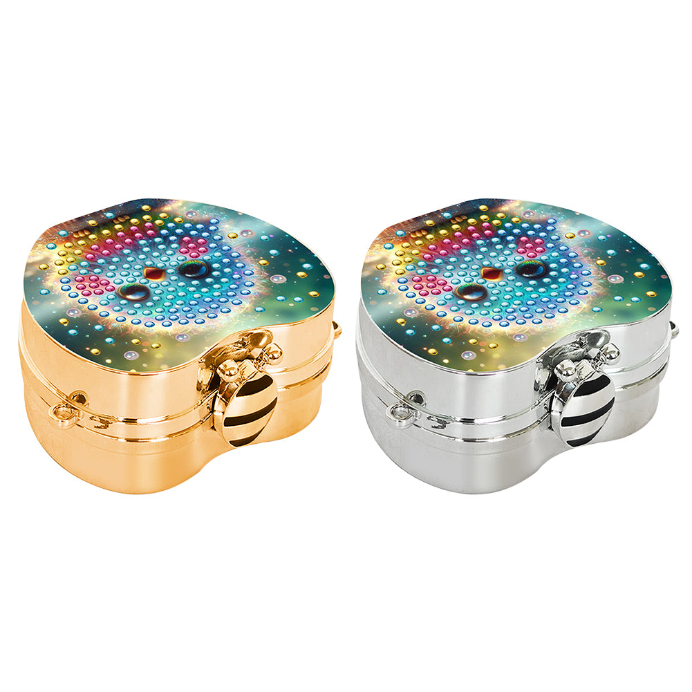 2Pcs Succulent Diamond Art Storage Case Rhinestone Jewelry Box 5D Diy Coin Purse