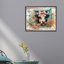 Load image into Gallery viewer, Retro Farm Cow 50*40CM(Canvas) Full Round Drill Diamond Painting
