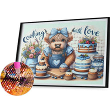 Load image into Gallery viewer, Retro Farm Cow 50*40CM(Canvas) Full Round Drill Diamond Painting
