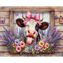 Load image into Gallery viewer, Retro Farm Cow 50*40CM(Canvas) Full Round Drill Diamond Painting
