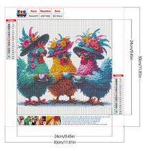 Load image into Gallery viewer, Funny Chicken 30*30CM(Canvas) Full Round Drill Diamond Painting
