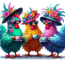Load image into Gallery viewer, Funny Chicken 30*30CM(Canvas) Full Round Drill Diamond Painting
