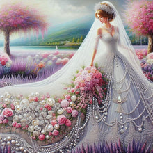 Load image into Gallery viewer, Wedding Dress Girl 40*40CM(Canvas) Full Round Drill Diamond Painting
