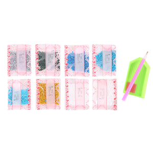 Lunar Design DIY Diamond Painting Wall Shelf 5D Diamond Embroidery Painting Kit