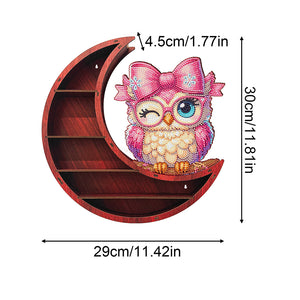 Lunar Design DIY Diamond Painting Wall Shelf 5D Diamond Embroidery Painting Kit