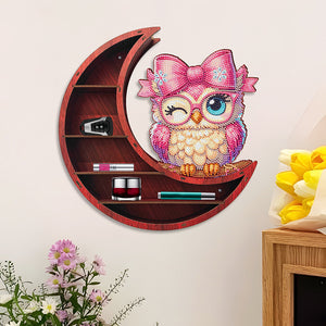 Lunar Design DIY Diamond Painting Wall Shelf 5D Diamond Embroidery Painting Kit