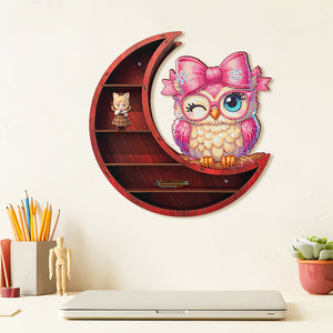 Lunar Design DIY Diamond Painting Wall Shelf 5D Diamond Embroidery Painting Kit