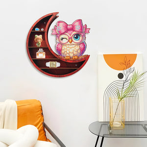 Lunar Design DIY Diamond Painting Wall Shelf 5D Diamond Embroidery Painting Kit