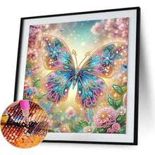 Load image into Gallery viewer, Butterfly 30*30CM(Canvas) Partial Special Shaped Drill Diamond Painting
