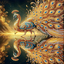 Load image into Gallery viewer, Peacock 30*30CM(Canvas) Partial Special Shaped Drill Diamond Painting
