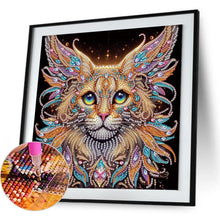 Load image into Gallery viewer, Colorful Cat 30*30CM(Canvas) Partial Special Shaped Drill Diamond Painting
