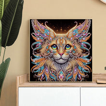 Load image into Gallery viewer, Colorful Cat 30*30CM(Canvas) Partial Special Shaped Drill Diamond Painting
