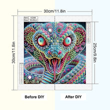 Load image into Gallery viewer, Mythical Snake 30*30CM(Canvas) Partial Special Shaped Drill Diamond Painting
