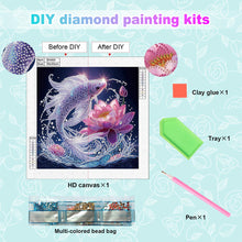 Load image into Gallery viewer, Purple Glow Fish 30*30CM(Canvas) Partial Special Shaped Drill Diamond Painting
