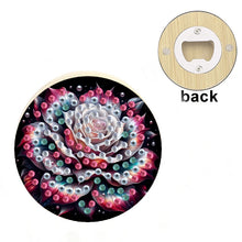 Load image into Gallery viewer, Wooden PET DIY Diamond Painting Magnets Jar Opener Kit Decorative Kitchen Tool
