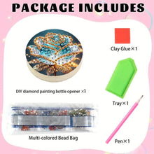 Load image into Gallery viewer, Wooden PET DIY Diamond Painting Magnets Jar Opener Kit Decorative Kitchen Tool
