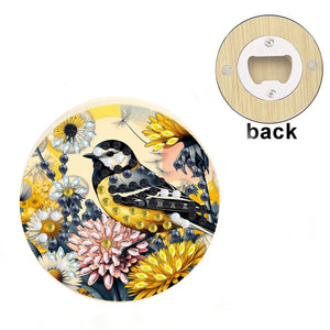 Wooden PET DIY Diamond Painting Magnets Jar Opener Kit Decorative Kitchen Tool