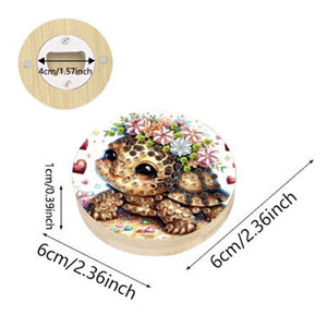 Wooden PET DIY Diamond Painting Magnets Jar Opener Kit Decorative Kitchen Tool