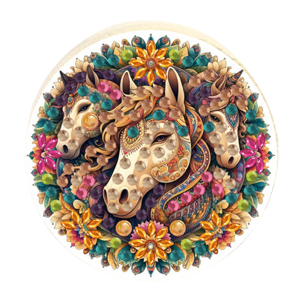 Wooden PET DIY Diamond Painting Magnets Jar Opener Kit Decorative Kitchen Tool