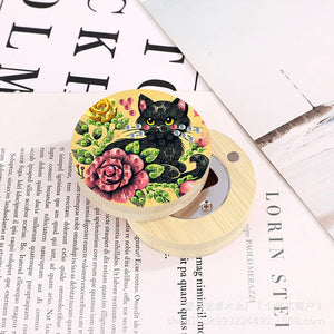 Wooden PET DIY Diamond Painting Magnets Jar Opener Kit Decorative Kitchen Tool