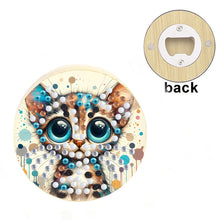 Load image into Gallery viewer, Wooden PET DIY Diamond Painting Magnets Jar Opener Kit Decorative Kitchen Tool
