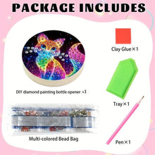 Load image into Gallery viewer, Wooden PET DIY Diamond Painting Magnets Jar Opener Kit Decorative Kitchen Tool
