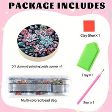 Load image into Gallery viewer, Wooden PET DIY Diamond Painting Magnets Jar Opener Kit Decorative Kitchen Tool
