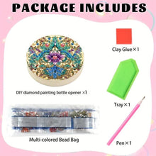 Load image into Gallery viewer, Wooden PET DIY Diamond Painting Magnets Jar Opener Kit Decorative Kitchen Tool
