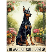 Load image into Gallery viewer, Doberman Pinscher-Dog 30*40CM(Canvas) Full Round Drill Diamond Painting
