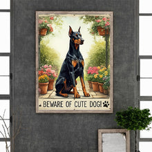 Load image into Gallery viewer, Doberman Pinscher-Dog 30*40CM(Canvas) Full Round Drill Diamond Painting
