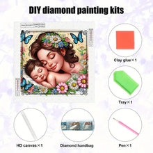 Load image into Gallery viewer, Mother And Child 30*30CM(Canvas) Partial Special Shaped Drill Diamond Painting
