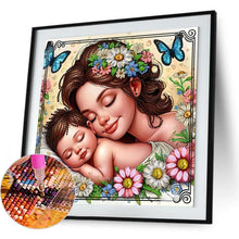 Load image into Gallery viewer, Mother And Child 30*30CM(Canvas) Partial Special Shaped Drill Diamond Painting

