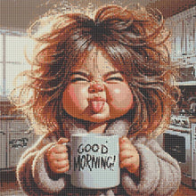 Load image into Gallery viewer, Cute Little Girl 40*40CM(Canvas) Full Round Drill Diamond Painting
