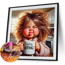 Load image into Gallery viewer, Cute Little Girl 40*40CM(Canvas) Full Round Drill Diamond Painting
