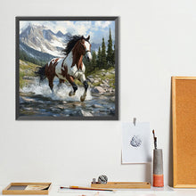 Load image into Gallery viewer, Horse 40*40CM(Canvas) Full Round Drill Diamond Painting
