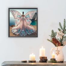Load image into Gallery viewer, Angel With Wings Girl 30*30CM(Canvas) Partial Special Shaped Drill Diamond Painting
