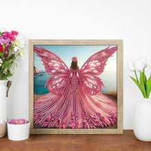 Load image into Gallery viewer, Angel With Wings Girl 30*30CM(Canvas) Partial Special Shaped Drill Diamond Painting
