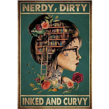 Load image into Gallery viewer, Vintage poster-silhouette girl-11CT Stamped Cross Stitch 40*60CM
