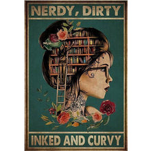 Load image into Gallery viewer, Vintage poster-silhouette girl-11CT Stamped Cross Stitch 40*60CM
