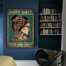 Load image into Gallery viewer, Vintage poster-silhouette girl-11CT Stamped Cross Stitch 40*60CM
